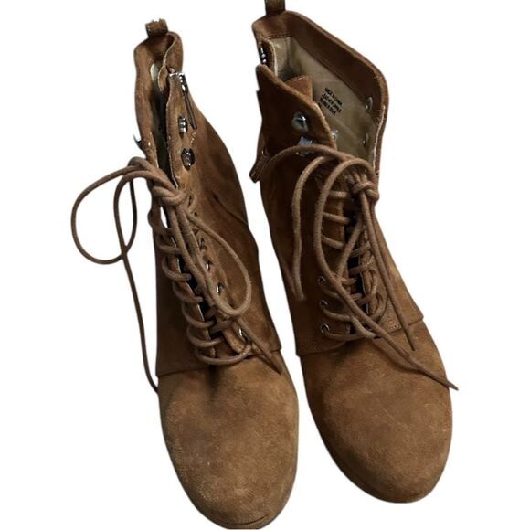 Michael Kors JADA Ankle Lace-Up Wedge Boot Size 8 - Picture 11 of 11